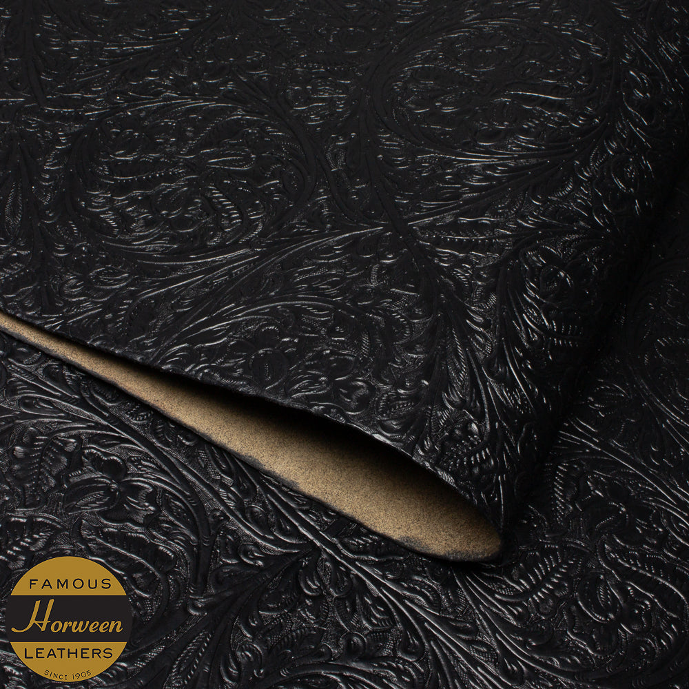 HORWEEN CHROMEXCEL® WESTERN FLORAL - BLACK - 2.0/2.2mm