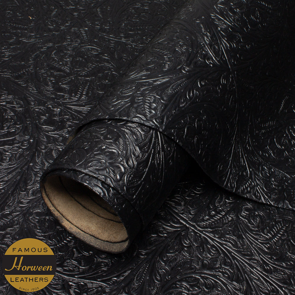 HORWEEN CHROMEXCEL® WESTERN FLORAL - BLACK - 2.0/2.2mm