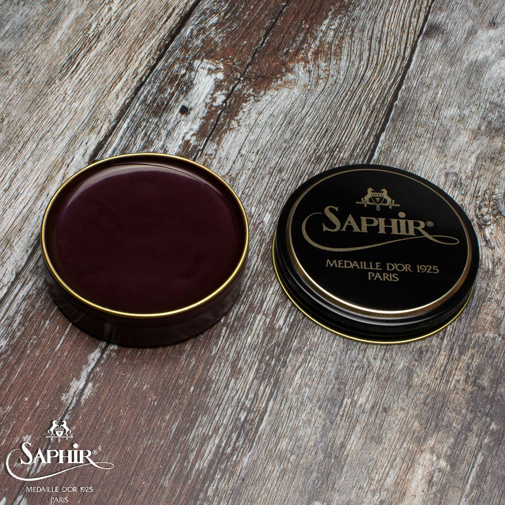 SAPHIR MEDAILLE D'OR PATE DE LUXE WAX POLISH - MEDIUM BROWN - 50ml